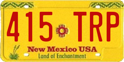 NM license plate 415TRP