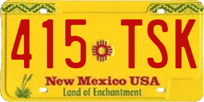 NM license plate 415TSK