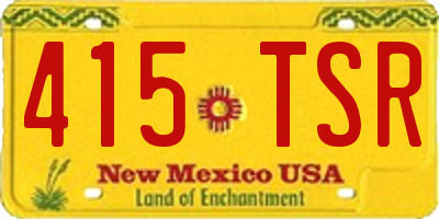 NM license plate 415TSR