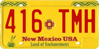 NM license plate 416TMH