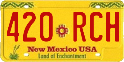 NM license plate 420RCH