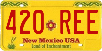 NM license plate 420REE