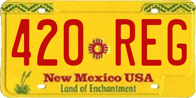 NM license plate 420REG
