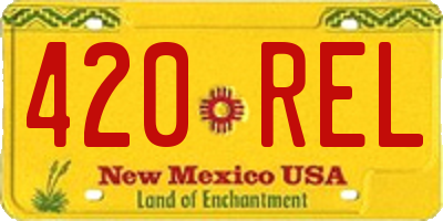 NM license plate 420REL