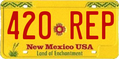 NM license plate 420REP