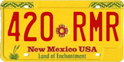 NM license plate 420RMR