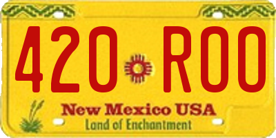 NM license plate 420ROO