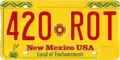 NM license plate 420ROT