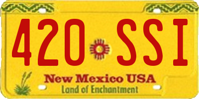 NM license plate 420SSI