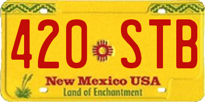 NM license plate 420STB