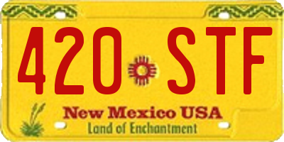 NM license plate 420STF