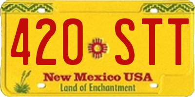 NM license plate 420STT