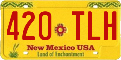 NM license plate 420TLH