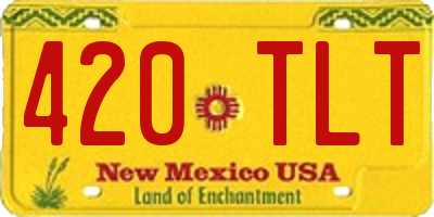 NM license plate 420TLT