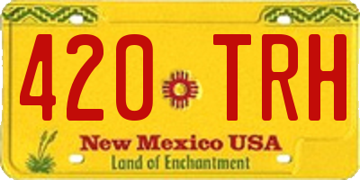 NM license plate 420TRH