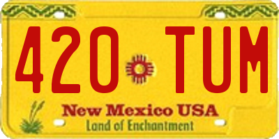 NM license plate 420TUM