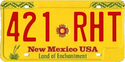NM license plate 421RHT