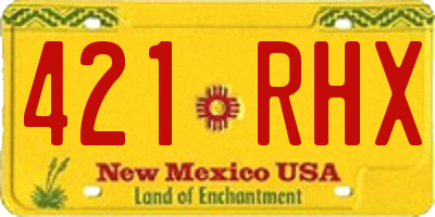 NM license plate 421RHX
