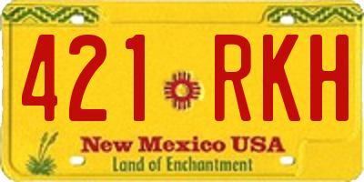 NM license plate 421RKH