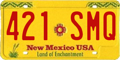 NM license plate 421SMQ