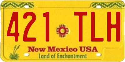NM license plate 421TLH