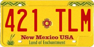 NM license plate 421TLM
