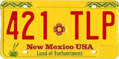 NM license plate 421TLP