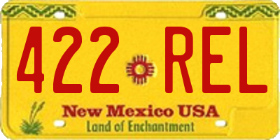 NM license plate 422REL