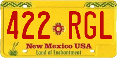 NM license plate 422RGL