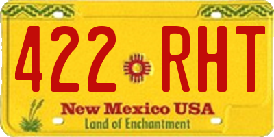 NM license plate 422RHT