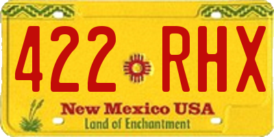 NM license plate 422RHX