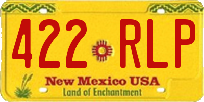 NM license plate 422RLP
