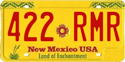 NM license plate 422RMR