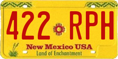 NM license plate 422RPH