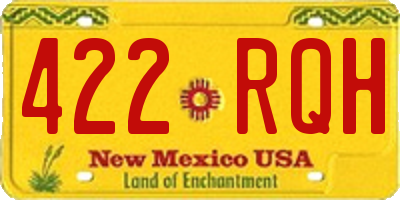 NM license plate 422RQH