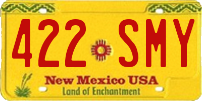 NM license plate 422SMY