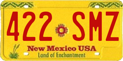 NM license plate 422SMZ