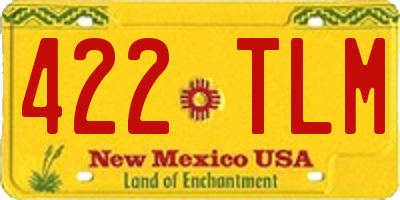 NM license plate 422TLM