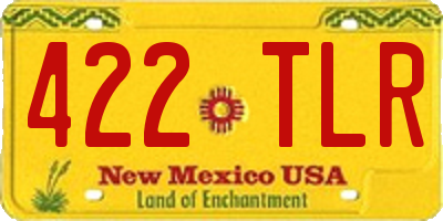 NM license plate 422TLR