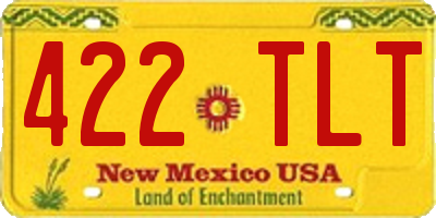 NM license plate 422TLT