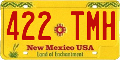 NM license plate 422TMH