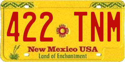 NM license plate 422TNM