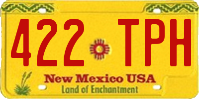 NM license plate 422TPH