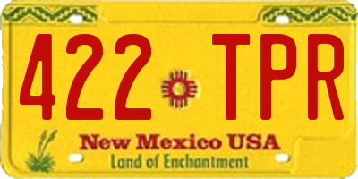 NM license plate 422TPR