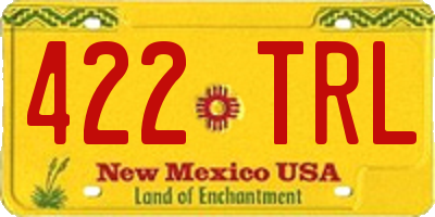 NM license plate 422TRL