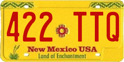 NM license plate 422TTQ