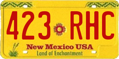NM license plate 423RHC