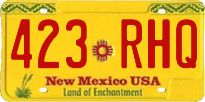 NM license plate 423RHQ