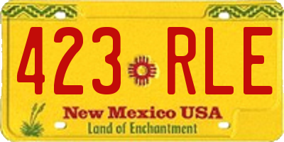 NM license plate 423RLE