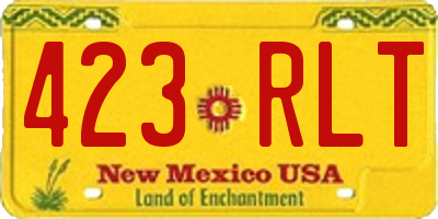 NM license plate 423RLT